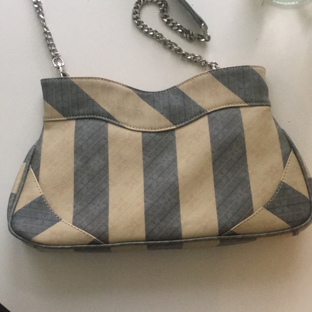 NWOT Crossbody Blue and Cream Stripe Free Endearment Bag